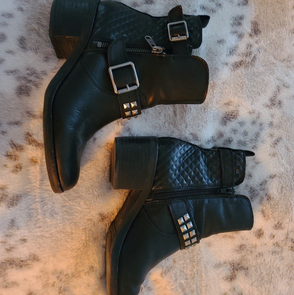 Lucky Brand Black Booties, Size 7